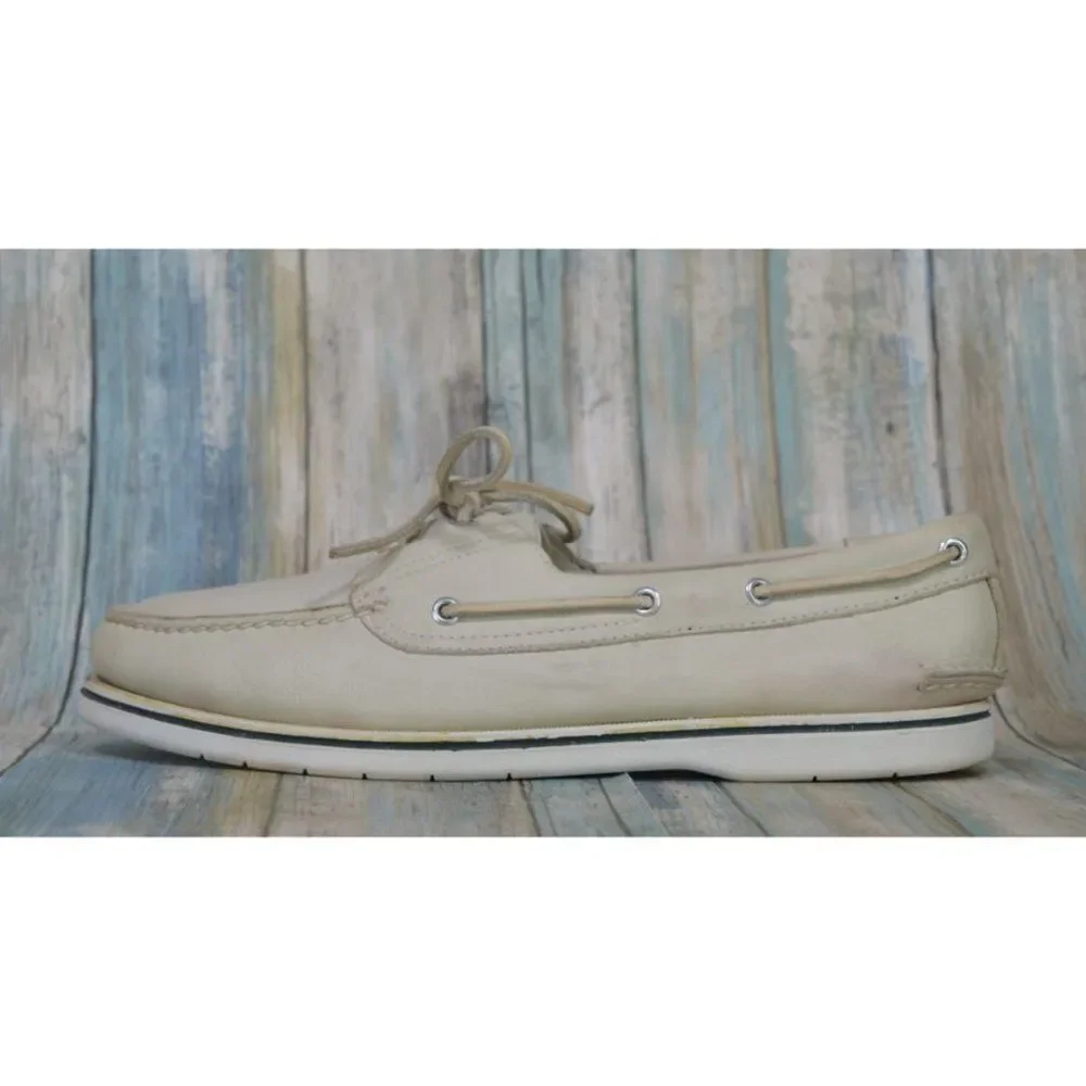 Florsheim Men's Leather Boat Shoes Size 11 Sneaker Moccasins